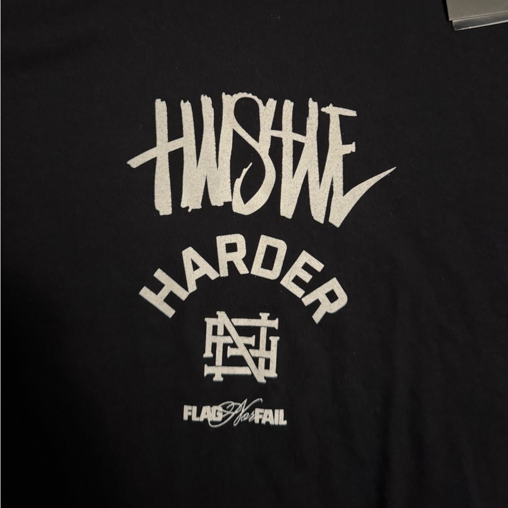 Flag nor Fail Hustle Harder t shirt